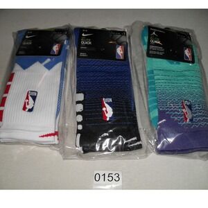 Nike NBA Elite Quick‎ Basketball Crew Socks Cushioned Support Size Large 3 Pairs